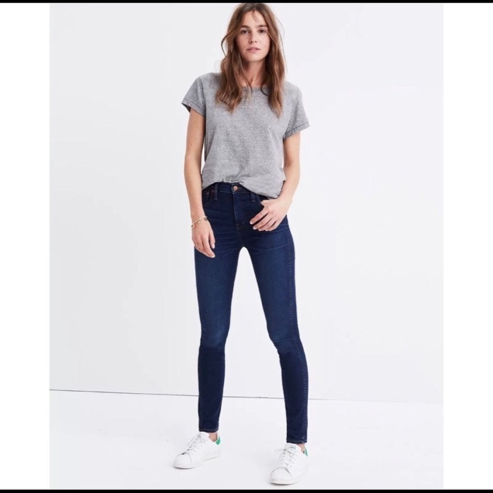 Madewell 10” High Rise Skinny Jeans in Hayes Wash Size 27